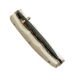 Ruddock Bros Damascus steel folding knife with acid wash blade  and ivory handle Ruddock El Paso Texas