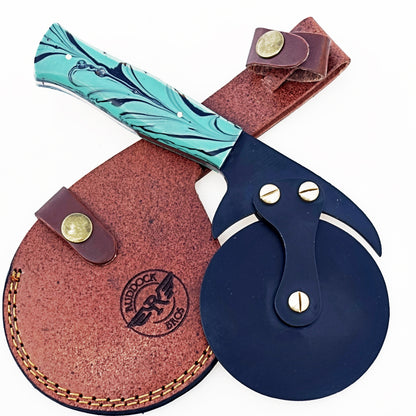 Native Pizza Cutter -Resin and Black Carbon Steel