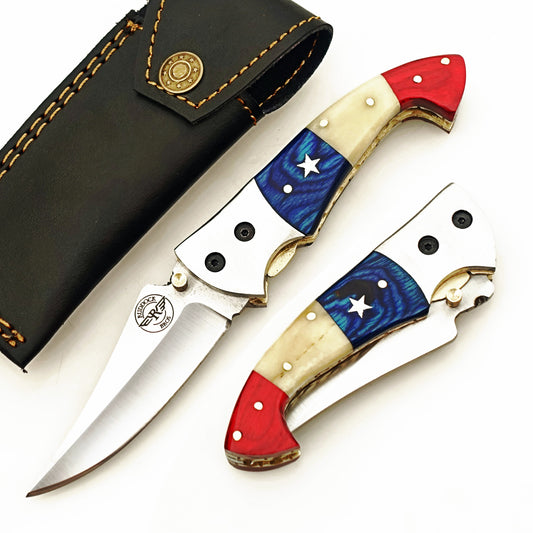 The Patriot Tiburon Folding Knife - Stainless Steel