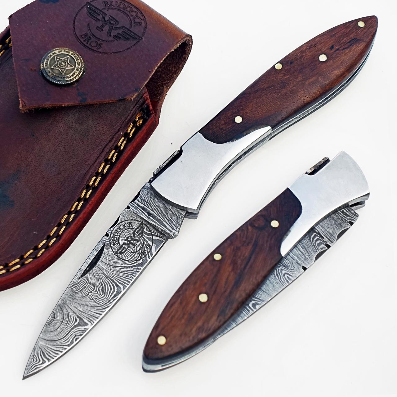 The Slugger Walnut - Damascus Steel