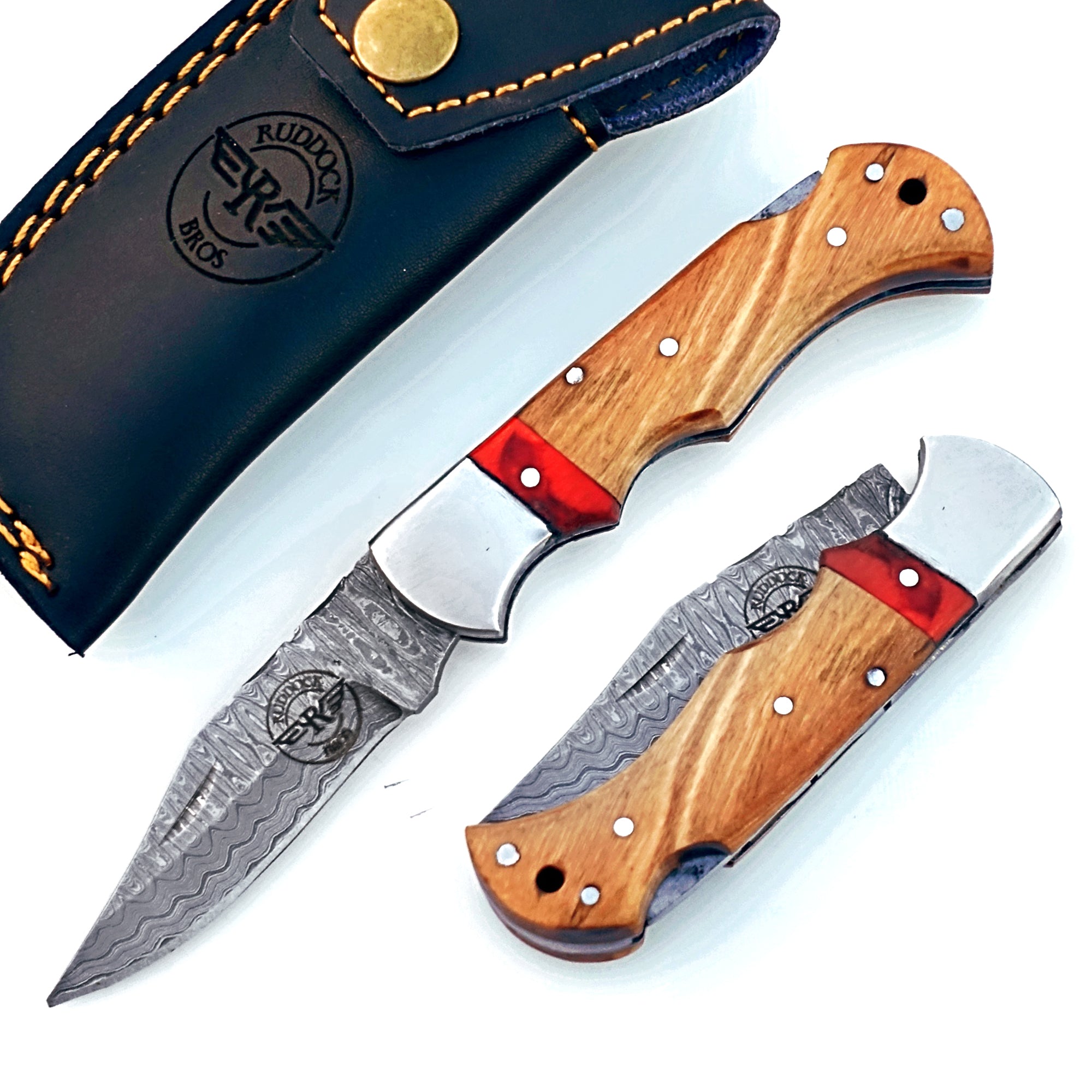 Damascus Steel Folding Knife – Portable Premium EDC Tool