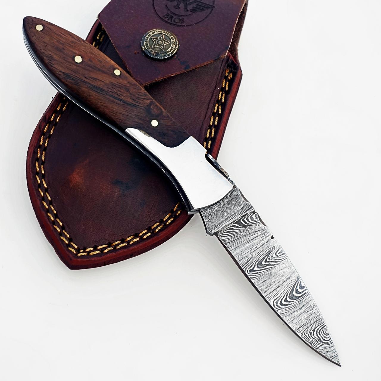 The Slugger Walnut - Damascus Steel