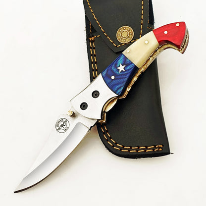 The Patriot Tiburon Folding Knife - Stainless Steel