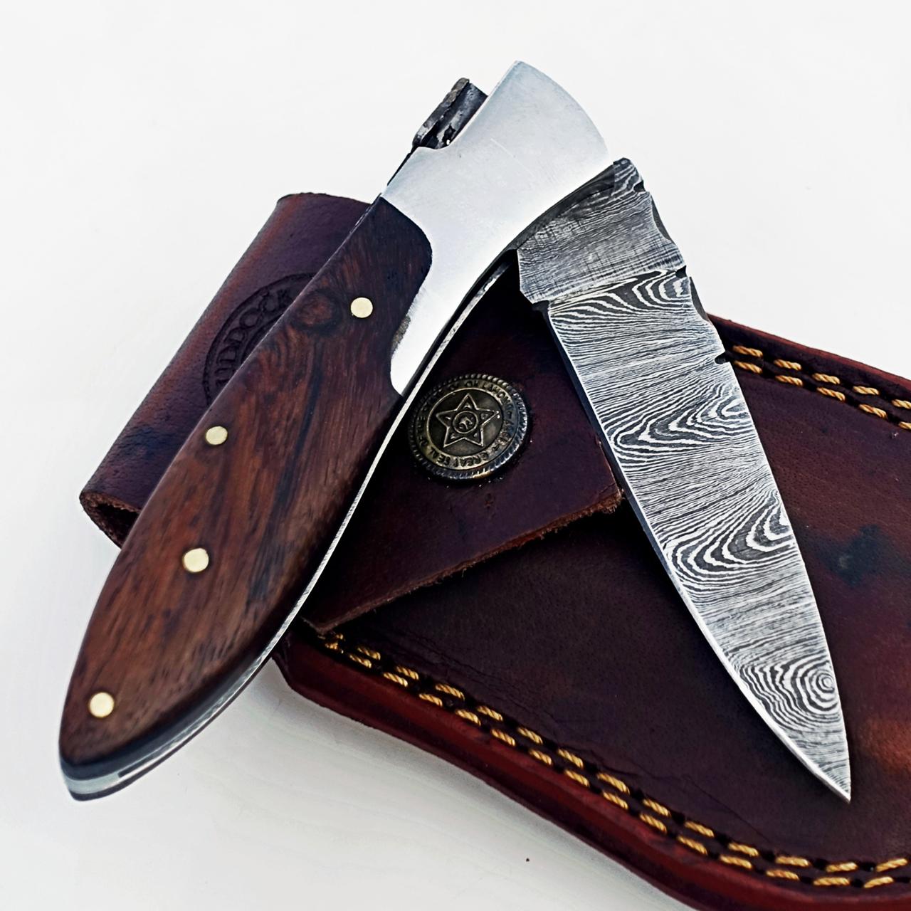 The Slugger Walnut - Damascus Steel