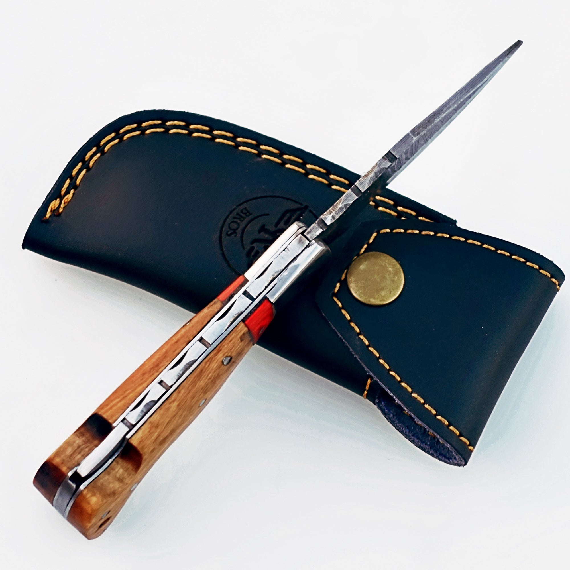 Damascus Steel Folding Knife – Portable Premium EDC Tool