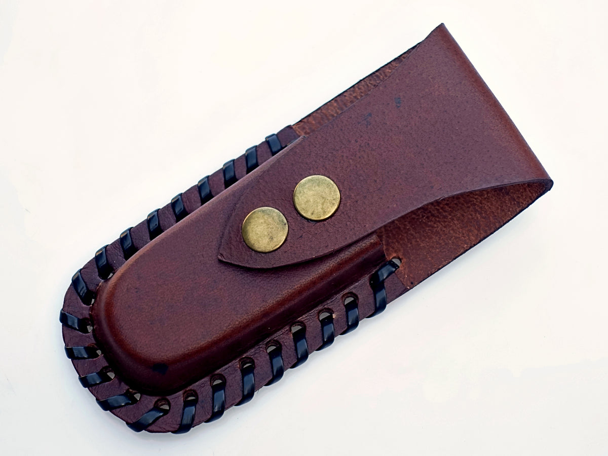 The Lone Star Utility Folding Knife - Damascus Steel