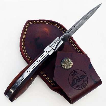 The Slugger Walnut - Damascus Steel