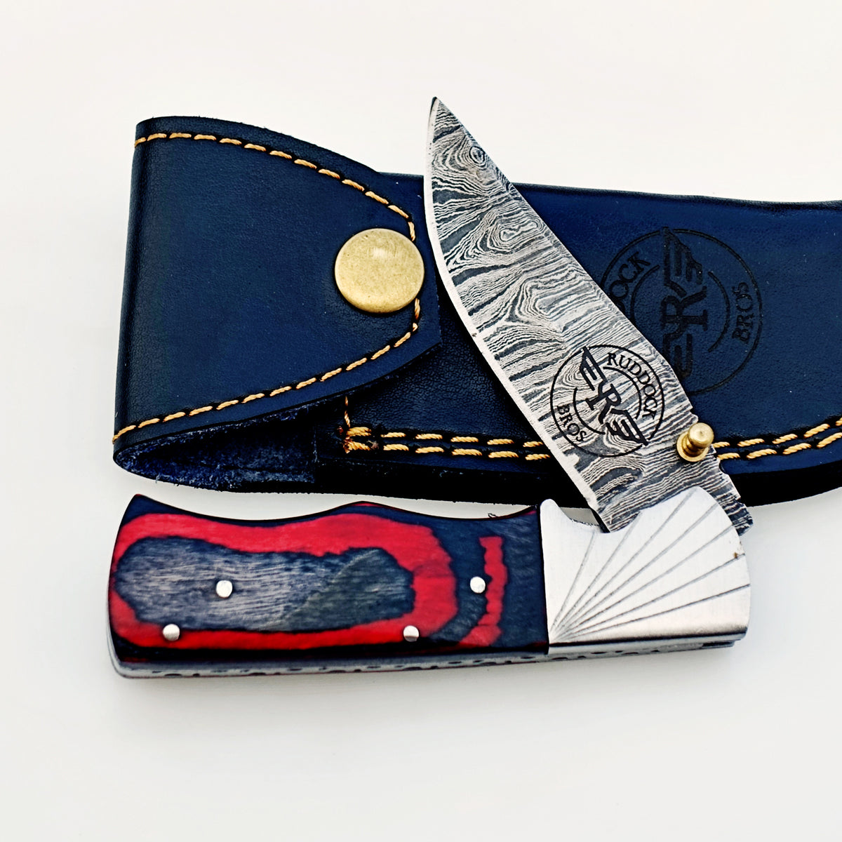 Knight Folding Knife Damascus – Premium Sharp EDC Pocket Blade