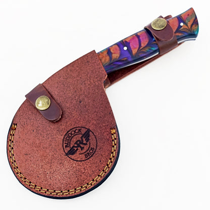 Horned Frog Pizza Cutter -Resin and Black Carbon Steel