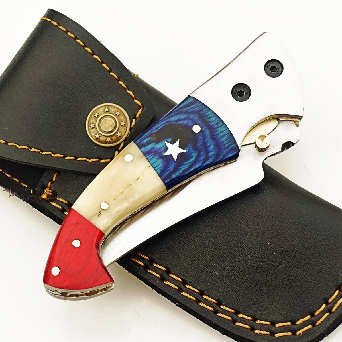 The Patriot Tiburon Folding Knife - Stainless Steel