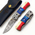 EDC Folding Knife Damascus – Premium Sharp Pocket Blade
