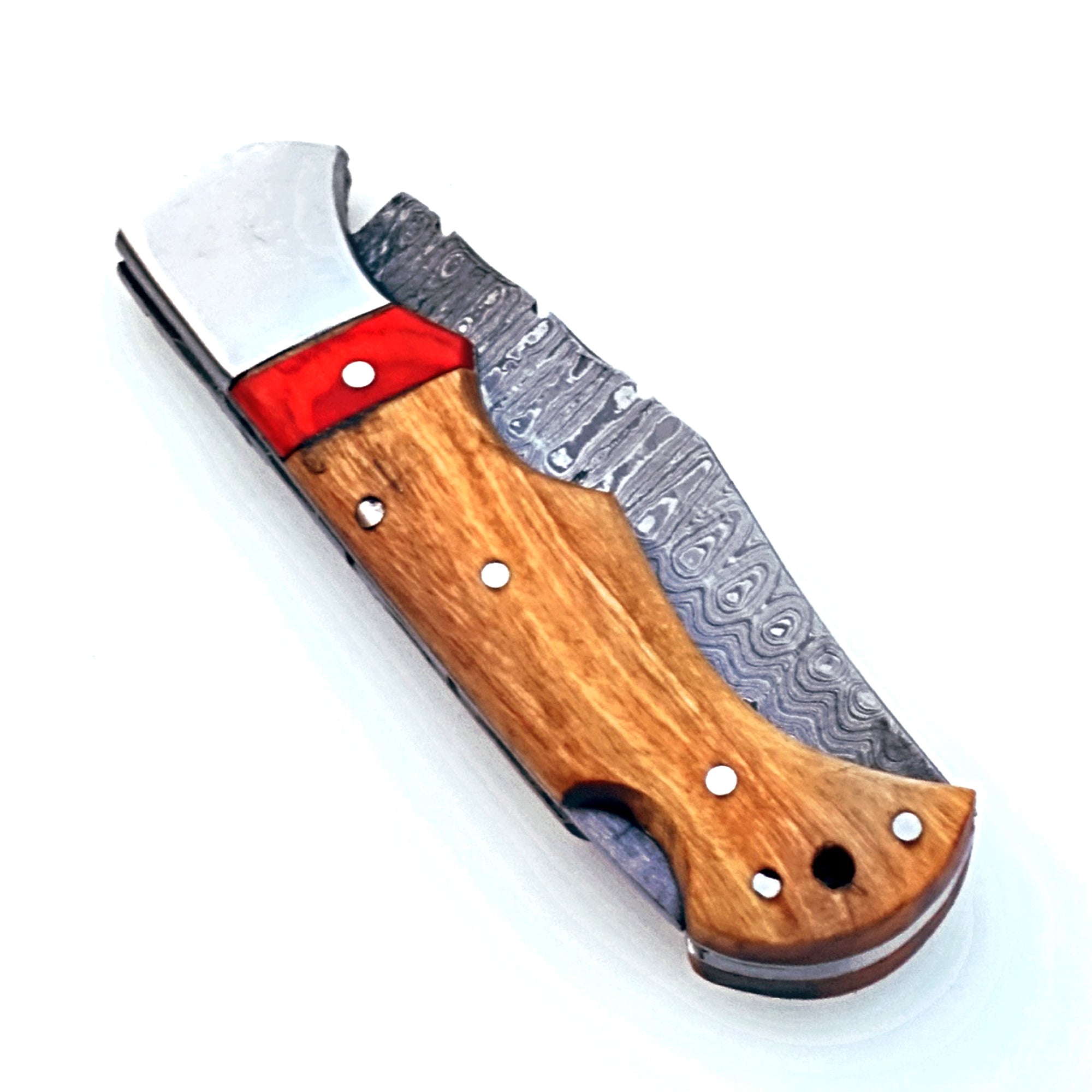 Damascus Steel Folding Knife – Portable Premium EDC Tool
