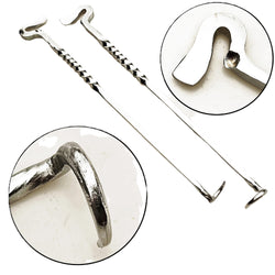 20” Pigtail Meat Flipper With Bottle Opener - Stainless Steel