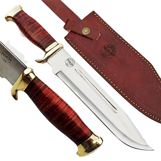 Big Red Outdoor Knife - Fixed Blade - Stainless Steel