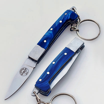 Little Drop Slim - Folding Keychain Pocket Knife -Stainless Steel