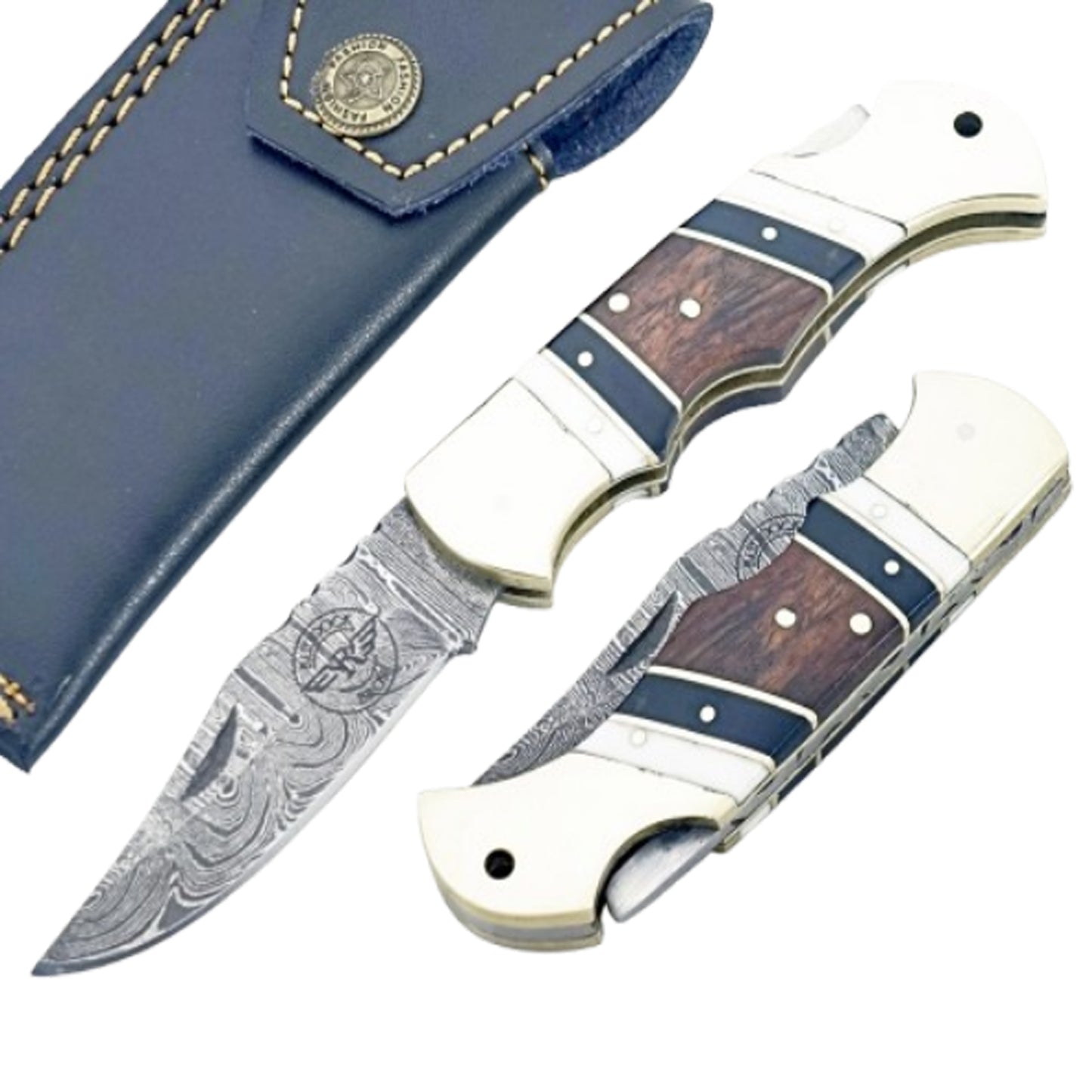 The Gentleman Folding Knife - Damascus Steel