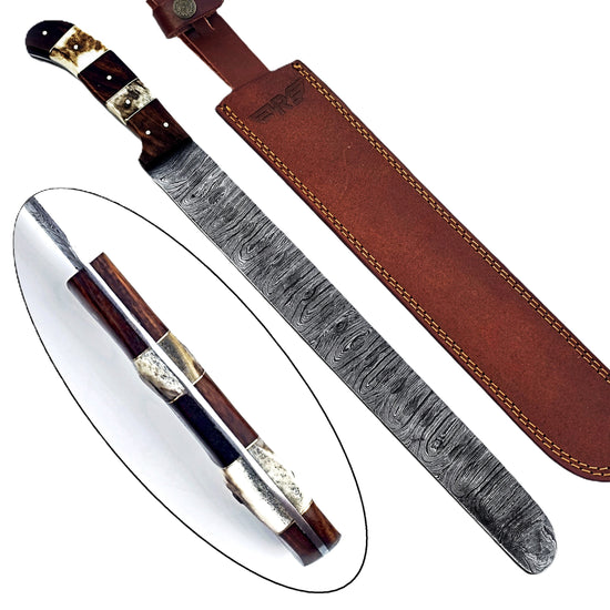 Balboa Brisket Knife - Damascus Steel - 18" Overall Length