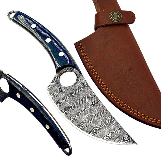 Blackwood Paring Knife - Fixed Blade - Damascus Steel