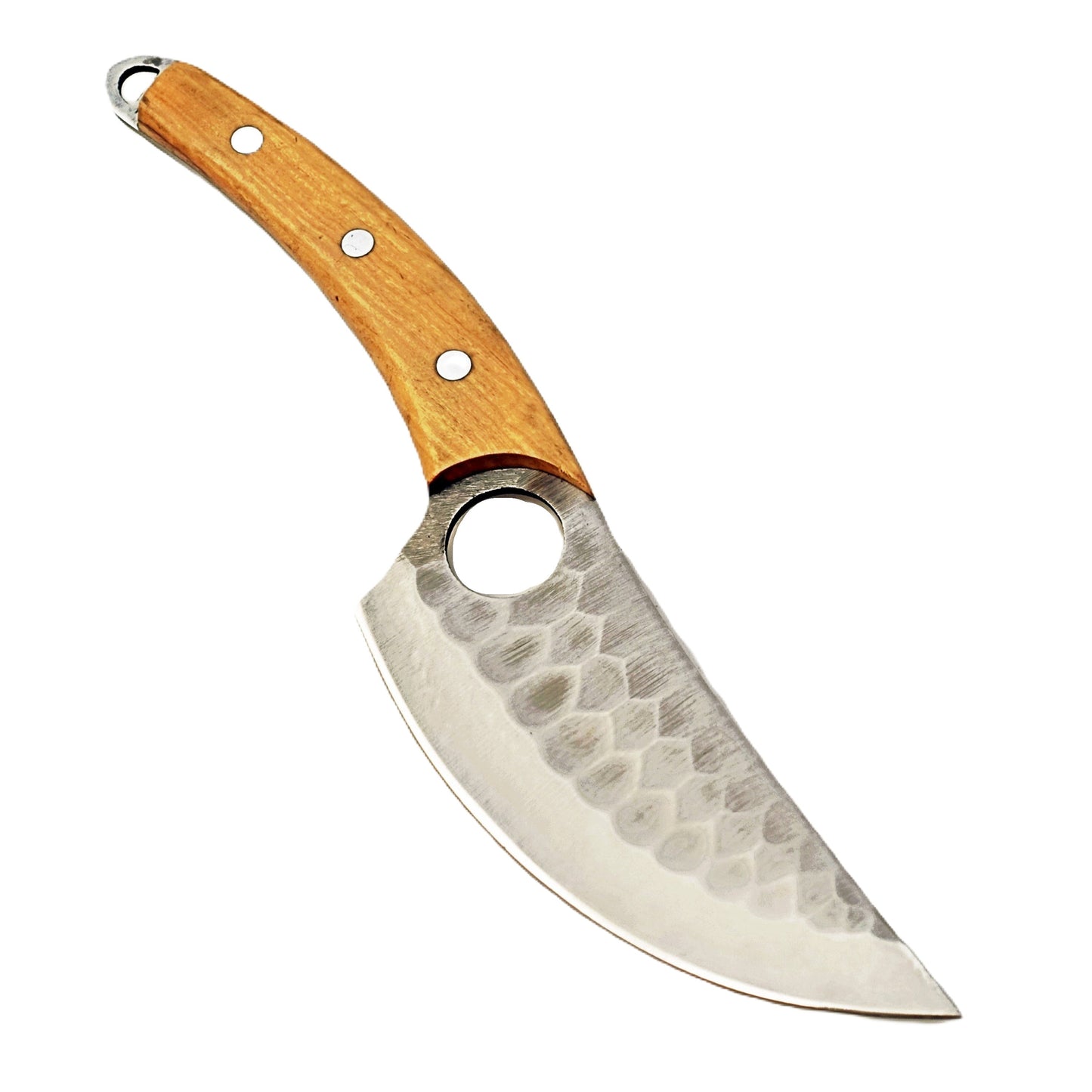 Olive Hardwood Paring Knife - Fixed Blade - Stainless Steel