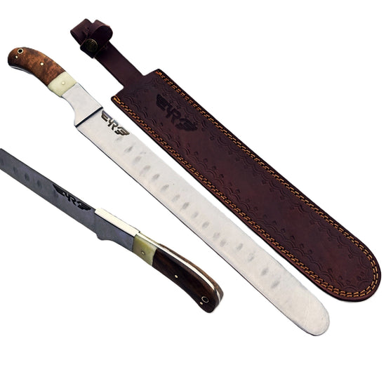 Ruddock Bros Brisket Knife with hardwood handle 19" overall Ruddock El Paso Texas