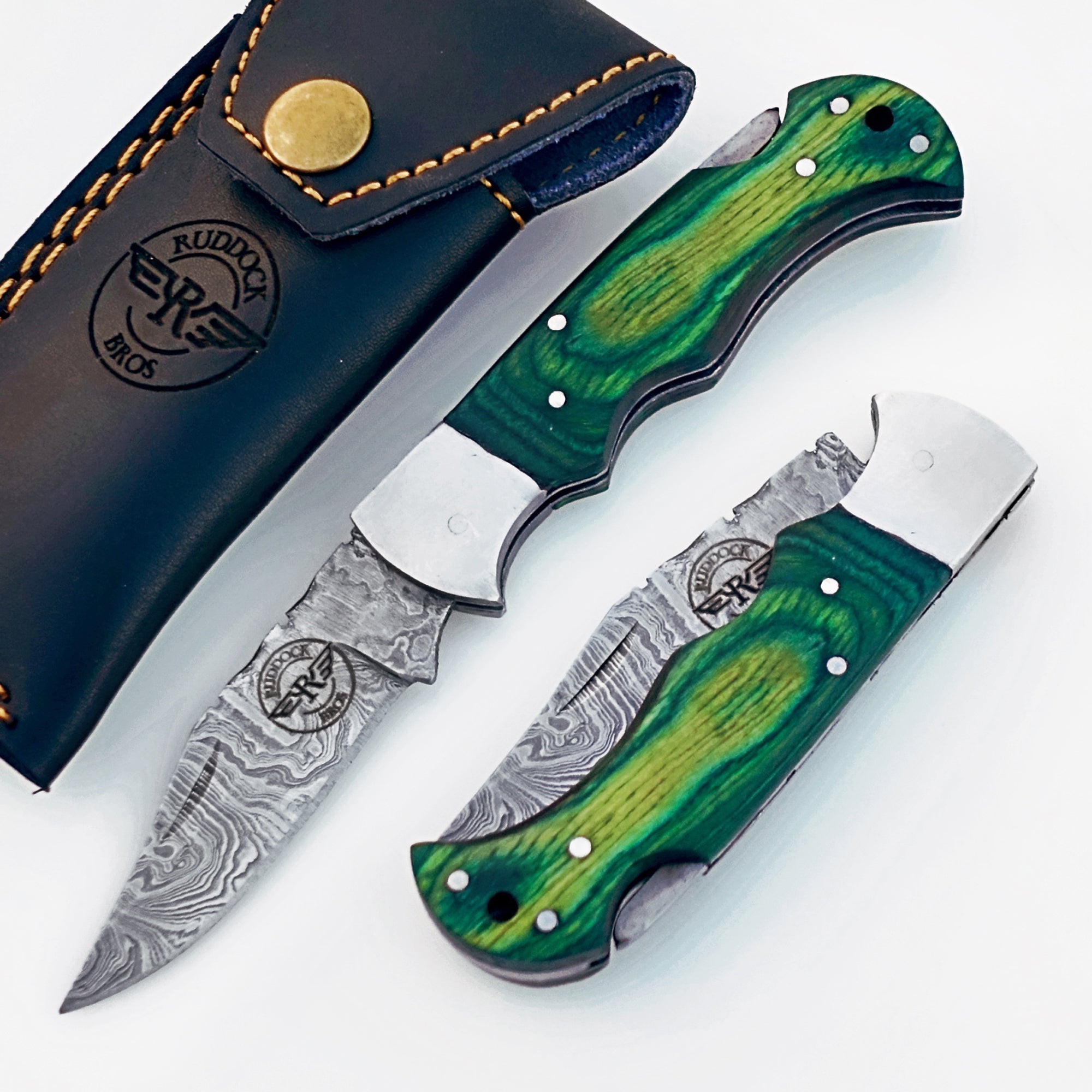Sharp Damascus Steel Knife – Tactical Folding Utility Blade