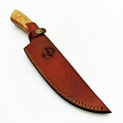 Olivewood Chef Knife - Damascus Steel - 12"