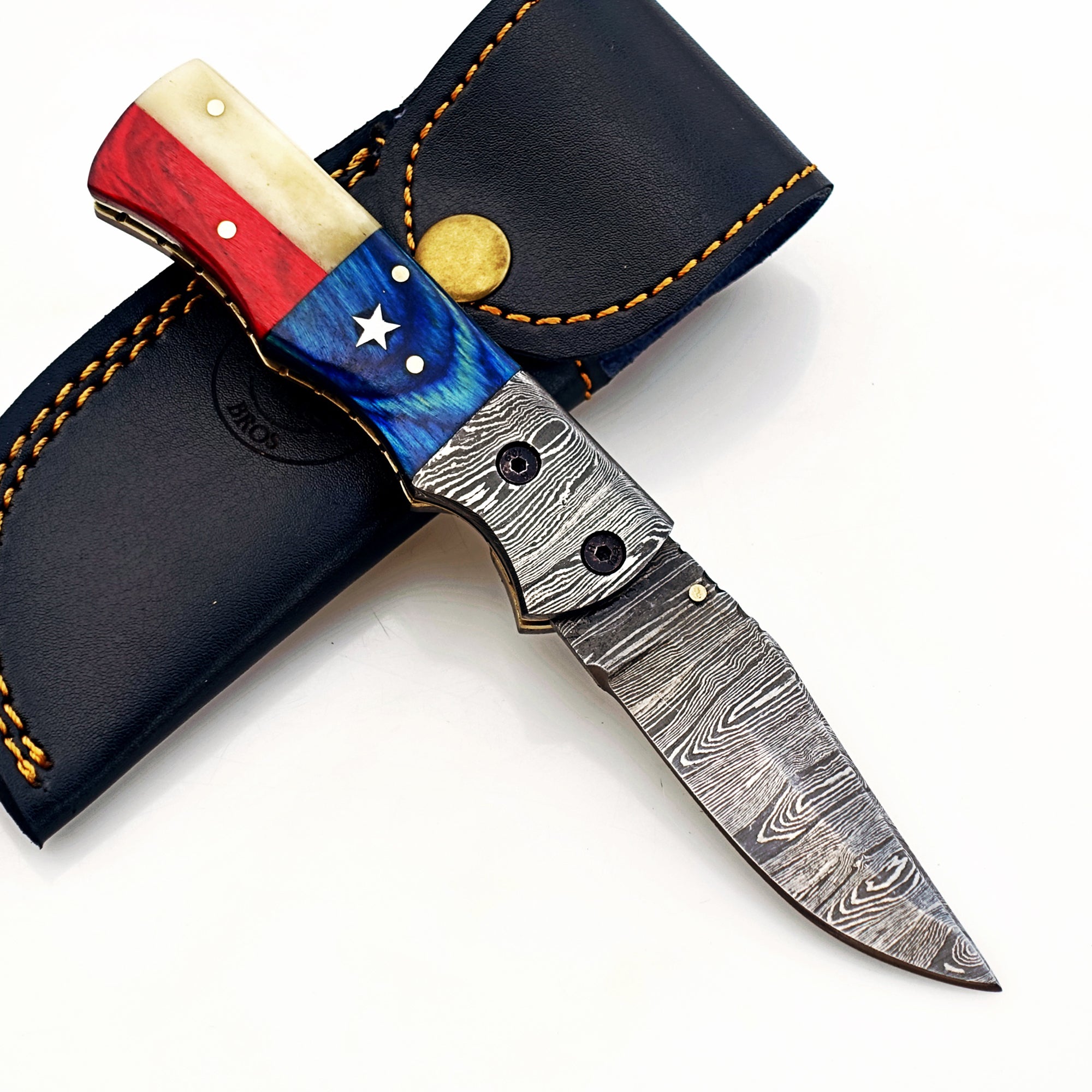 EDC Folding Knife Damascus – Premium Sharp Pocket Blade
