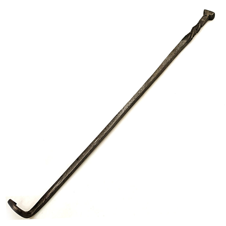 Damascus Steel pigtail meat flipper by Ruddock Bros El Paso Texas Ruddock Shirts 