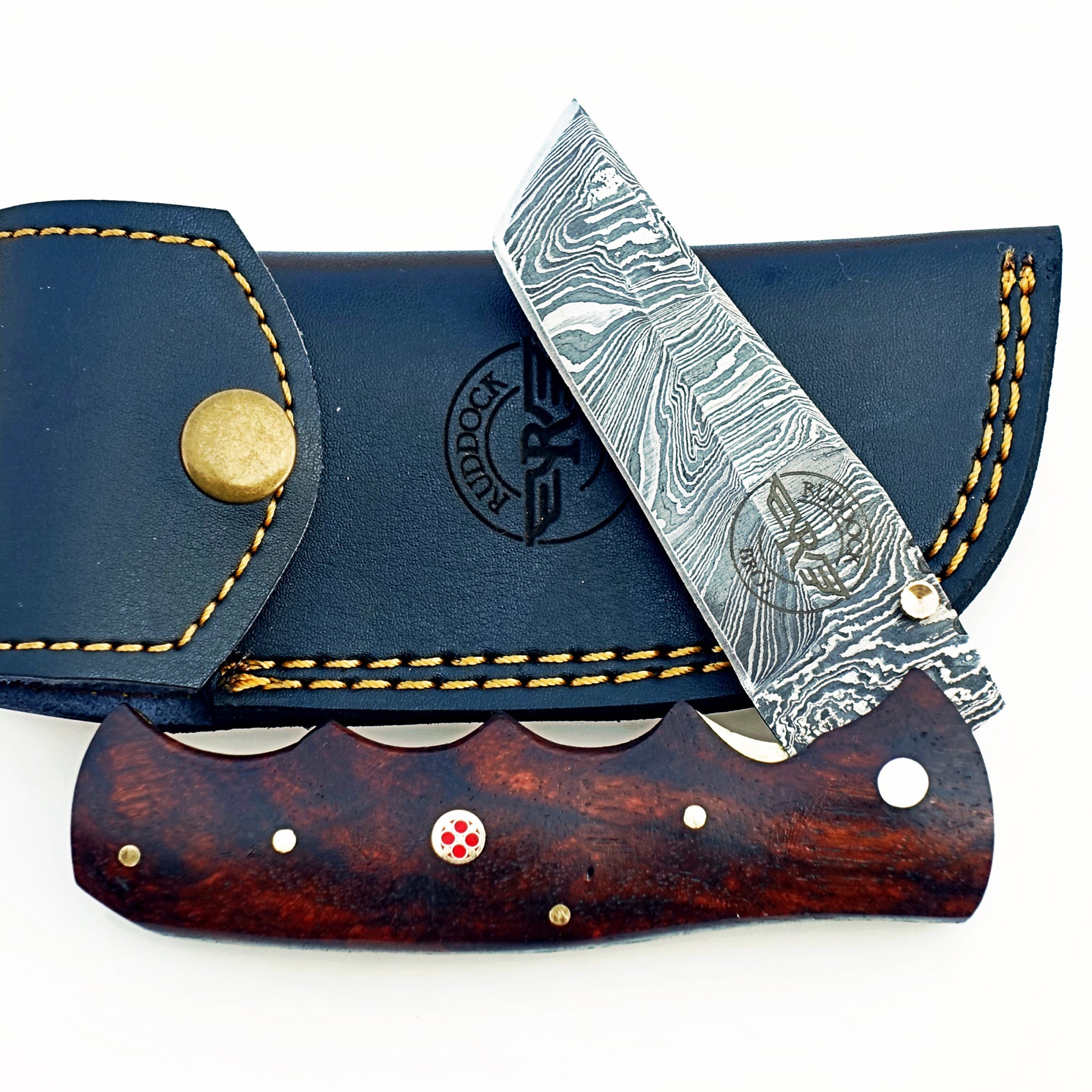 Damascus Steel Folding Knife – Ergonomic Grip & Strong Build