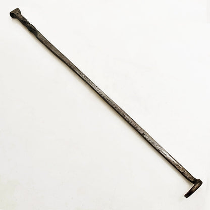 Damascus Steel pigtail meat flipper by Ruddock Bros El Paso Texas Ruddock Shirts 