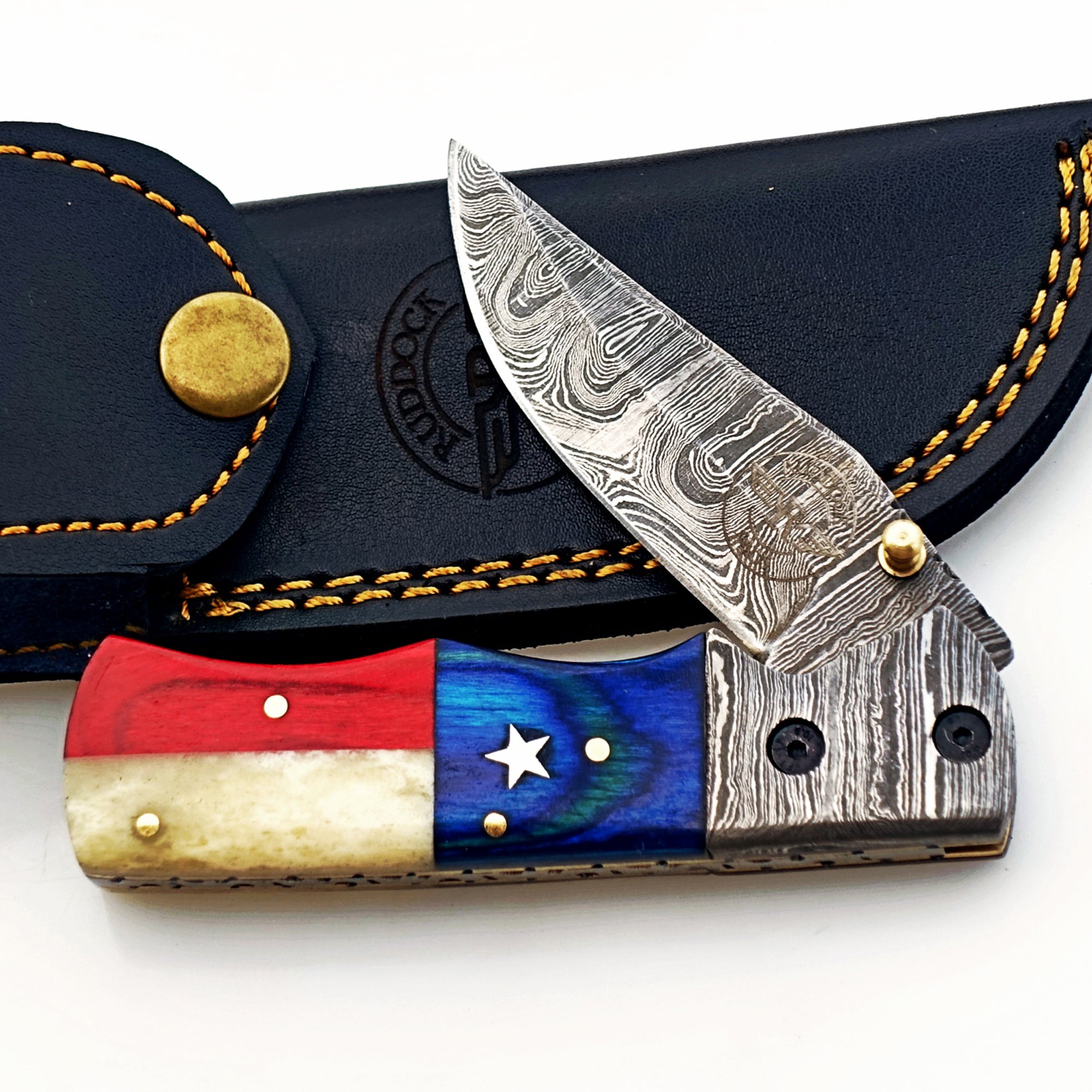 EDC Folding Knife Damascus – Premium Sharp Pocket Blade