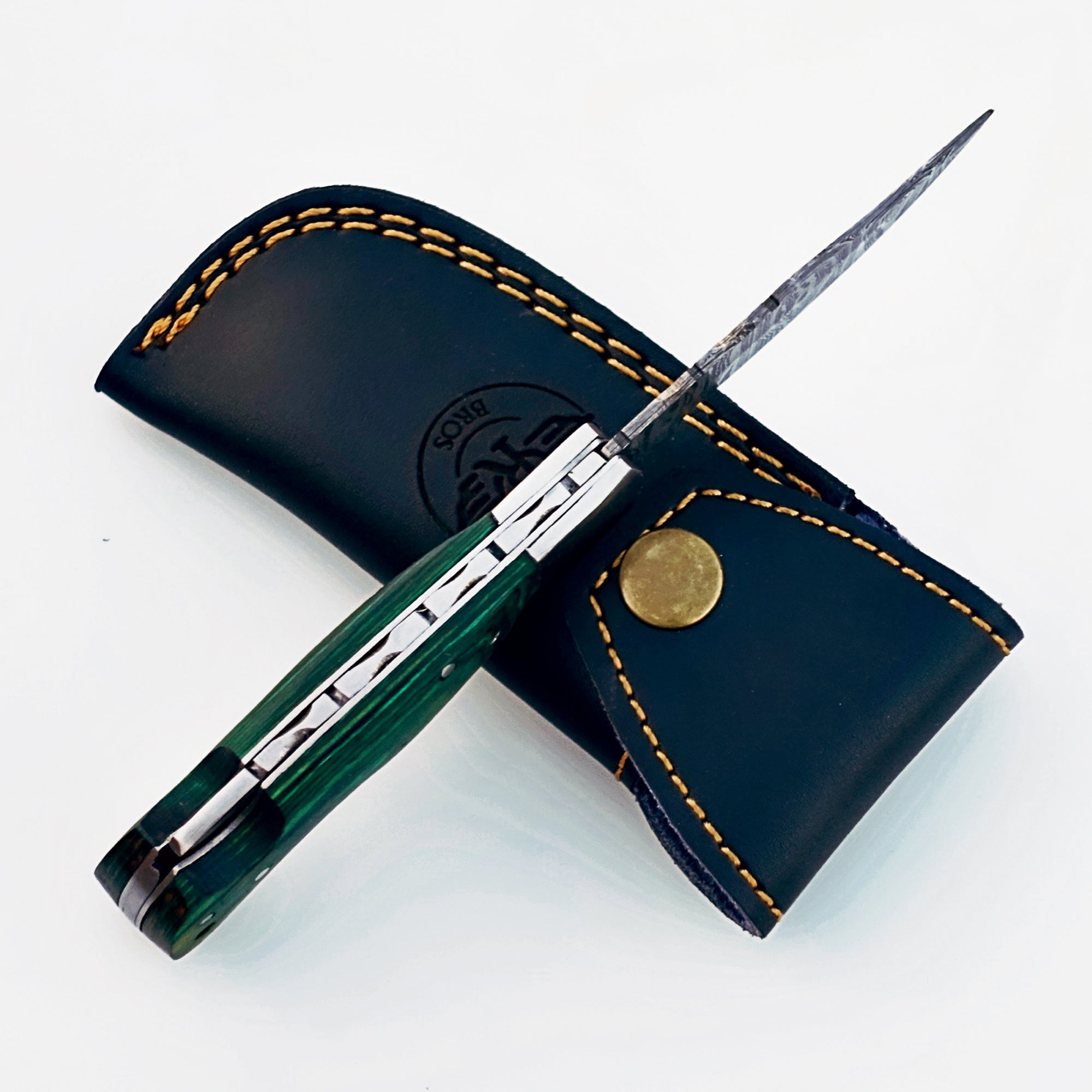 Sharp Damascus Steel Knife – Tactical Folding Utility Blade