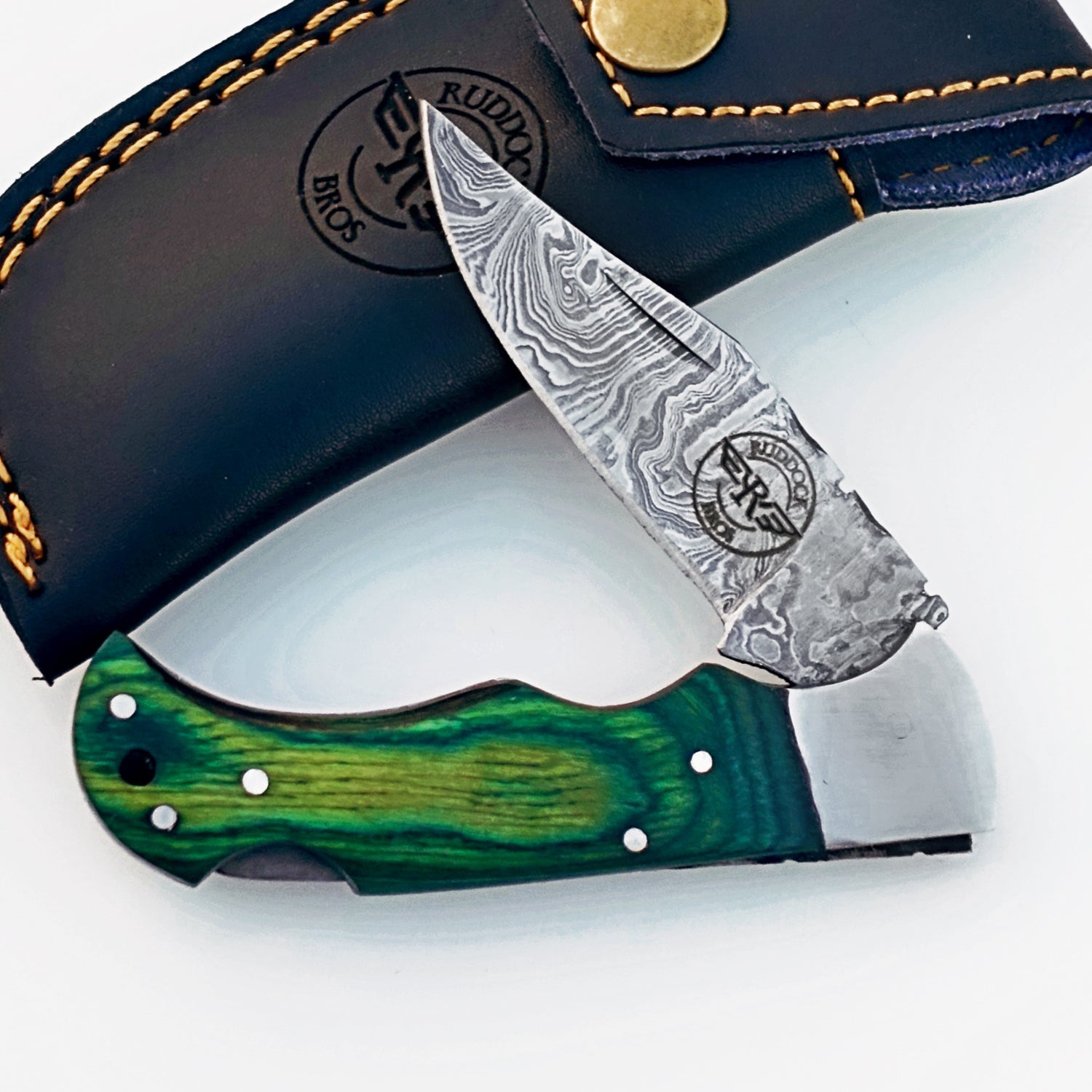 Sharp Damascus Steel Knife – Tactical Folding Utility Blade