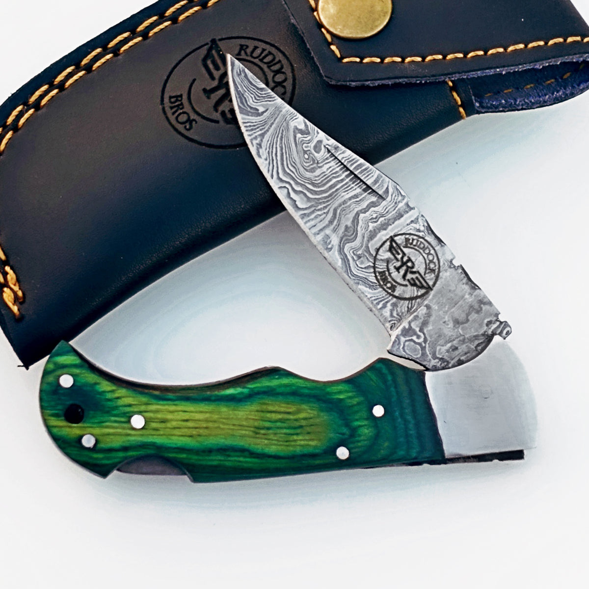 Sharp Damascus Steel Knife – Tactical Folding Utility Blade