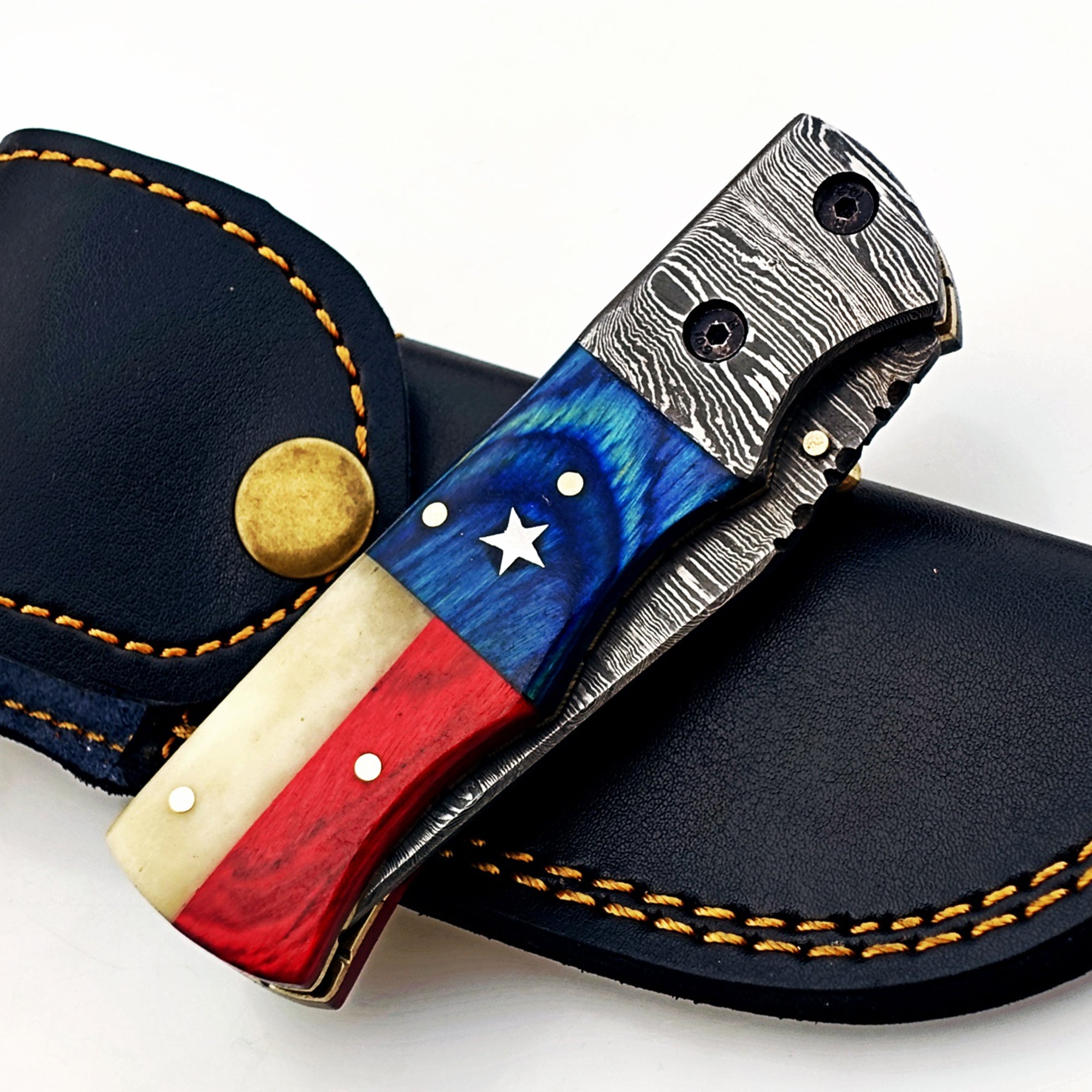 EDC Folding Knife Damascus – Premium Sharp Pocket Blade