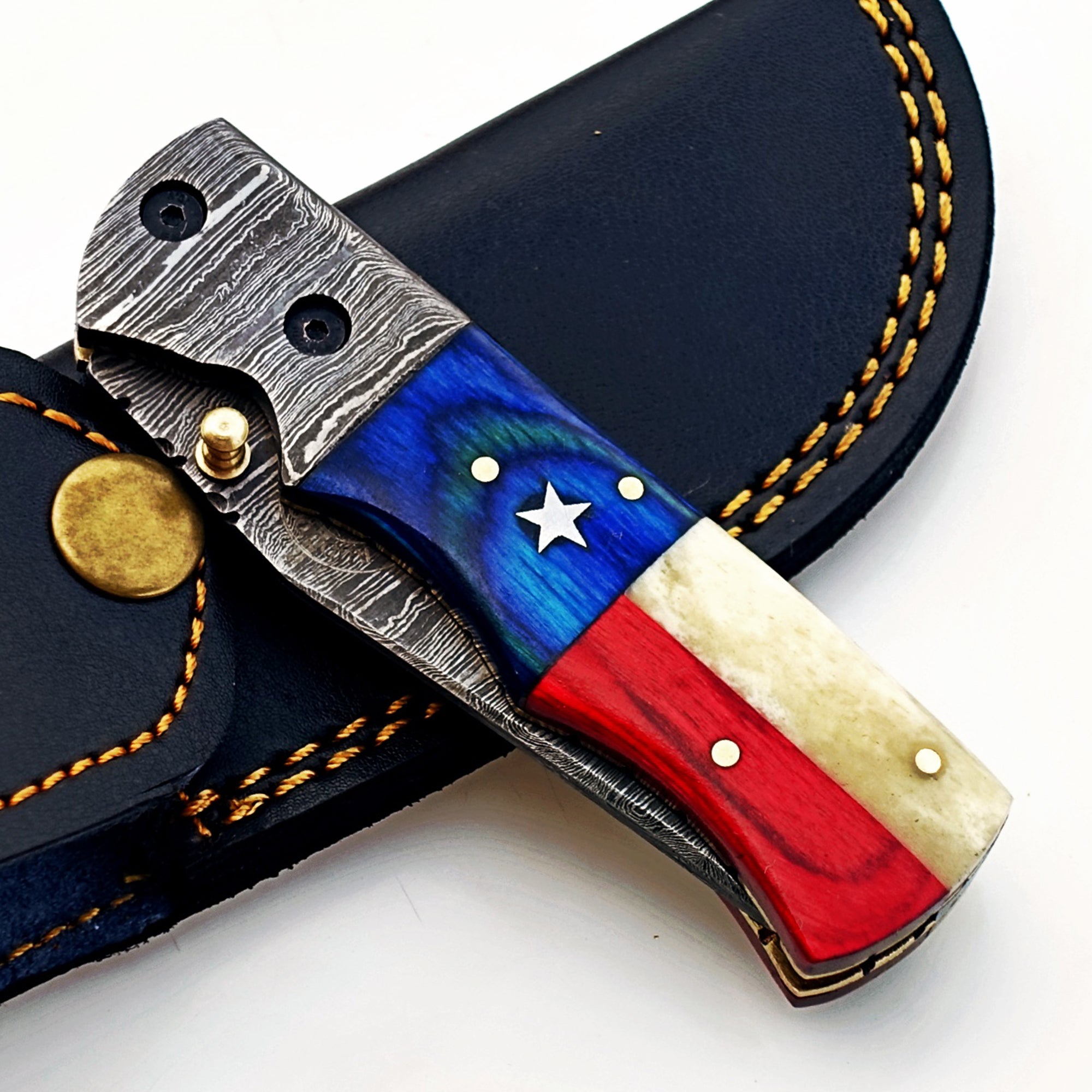 EDC Folding Knife Damascus – Premium Sharp Pocket Blade