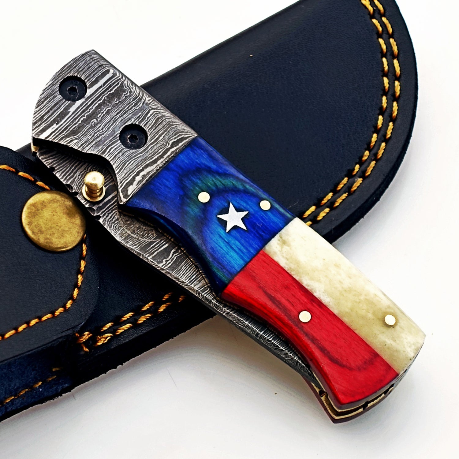 EDC Folding Knife Damascus – Premium Sharp Pocket Blade