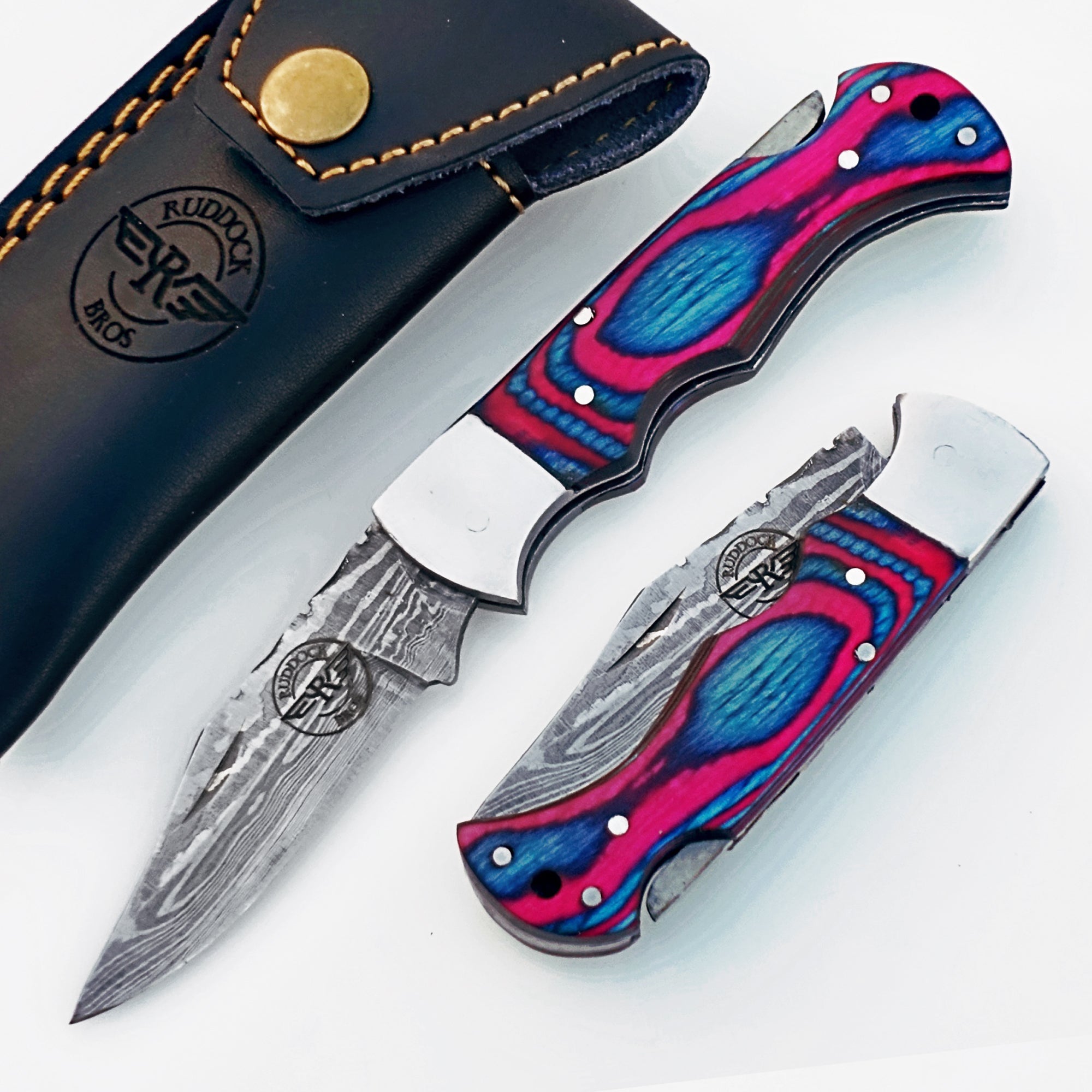 Folding Pocket Knife Damascus – Premium Sharp Steel Blade