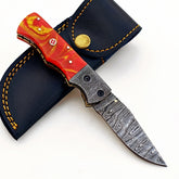 Sharp Damascus Steel Knife – Ultra-Edge EDC Pocket Knife