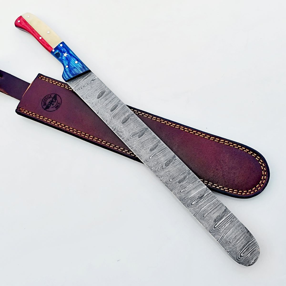 Lone Star Brisket Knife - Damascus Steel - 17" Overall Length