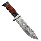 Ruddock Bros Damascus Steel fixed blade survival knife  Ruddock El Paso Texas