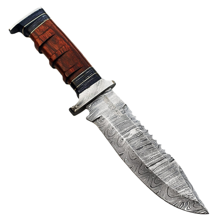 Ruddock Bros Damascus Steel fixed blade survival knife  Ruddock El Paso Texas