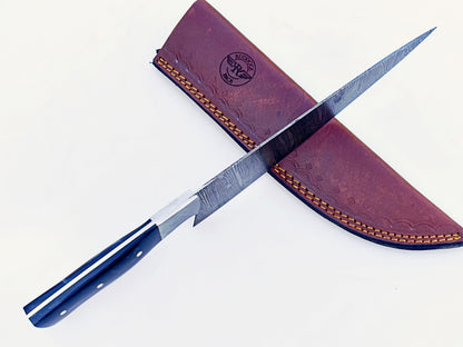 Black swirl resin - Damascus Steel - 12"