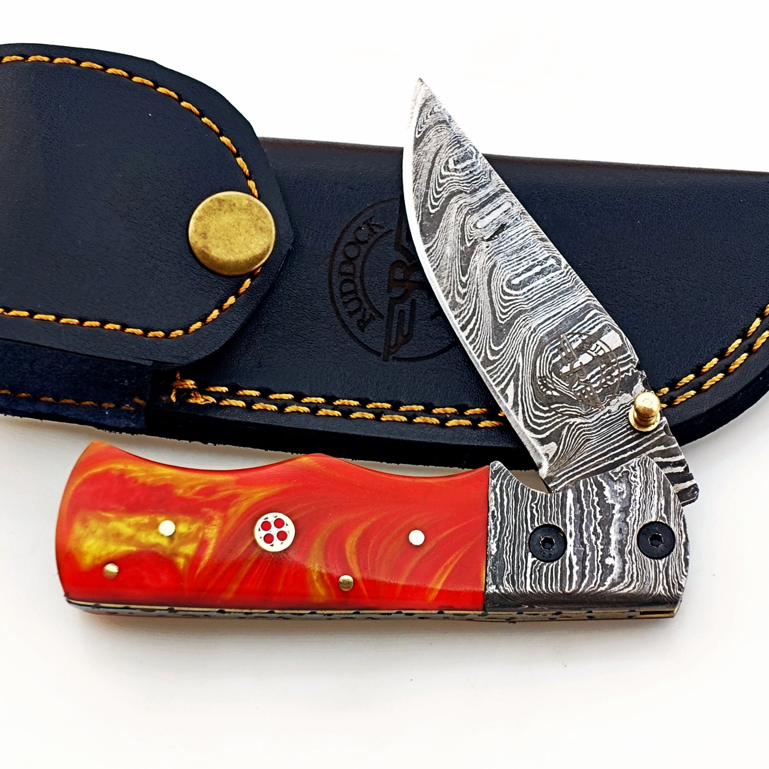 Sharp Damascus Steel Knife – Ultra-Edge EDC Pocket Knife