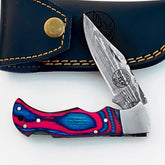 Folding Pocket Knife Damascus – Premium Sharp Steel Blade