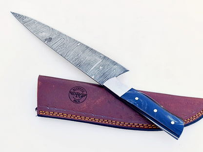 Black swirl resin - Damascus Steel - 12"