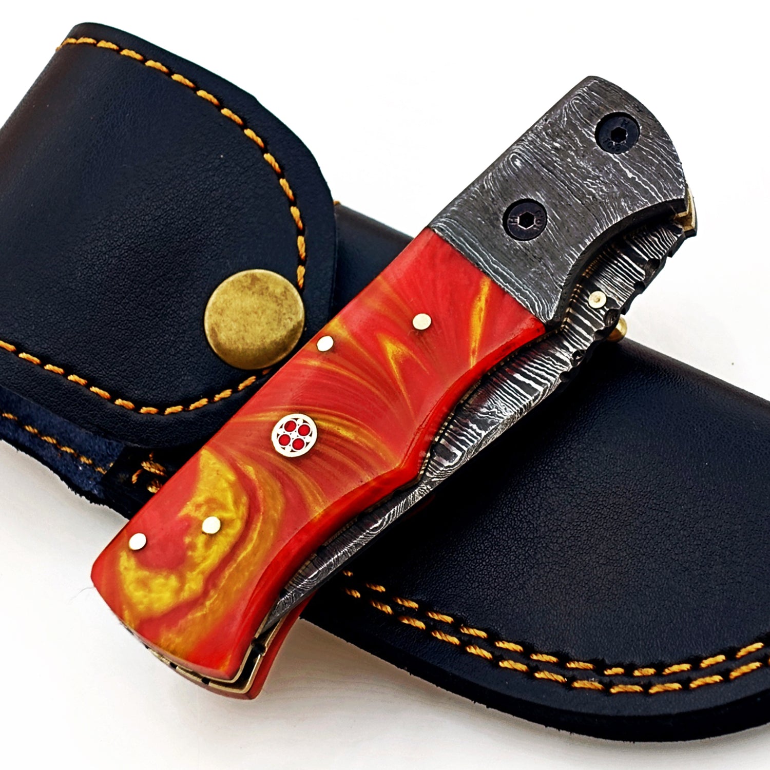 Sharp Damascus Steel Knife – Ultra-Edge EDC Pocket Knife
