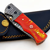 Sharp Damascus Steel Knife – Ultra-Edge EDC Pocket Knife