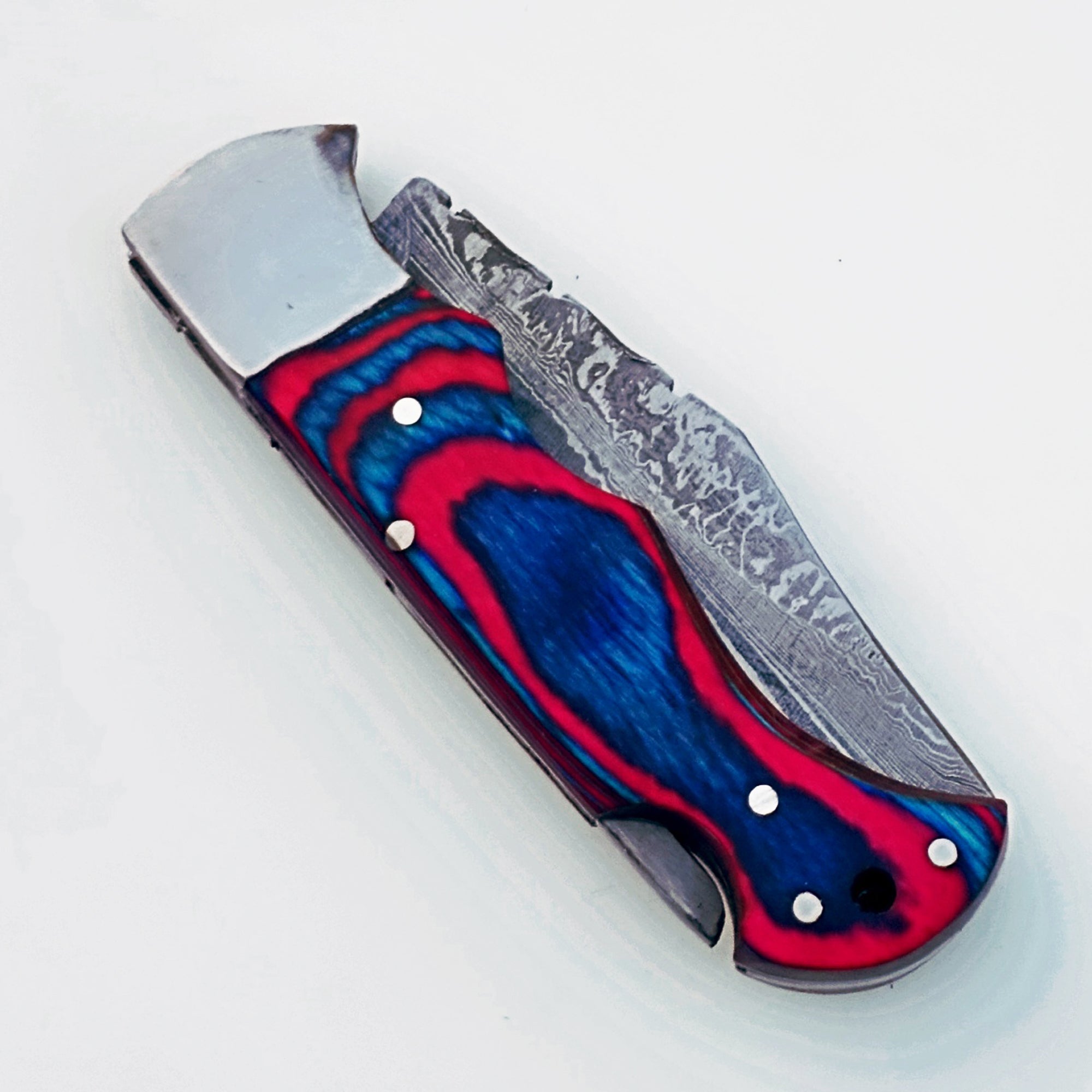 Folding Pocket Knife Damascus – Premium Sharp Steel Blade