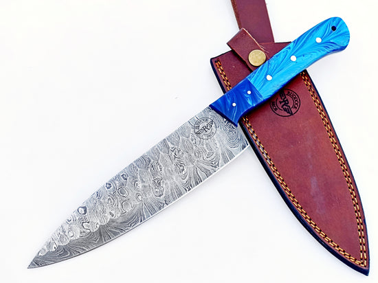 Double Blue Chef Knife - Stainless Steel - 12"